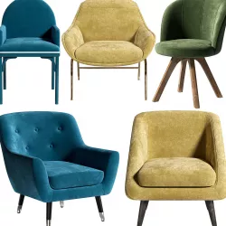 Sets of chairs 3D model