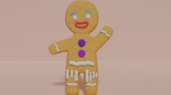 Shreks GingerBread  Low-poly 3D model