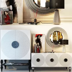 Sideboard Monaco White Ambicioni 3D model