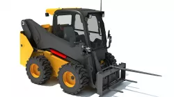 Skid Steer Loader Bale Fork 3D model