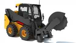 Skid Steer Stump Grinder Cutter 3D model