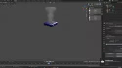 smoking road vent for video game  3D model