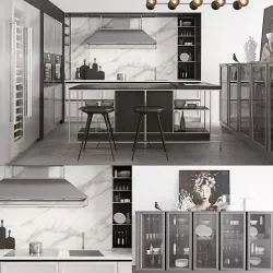 Snaidero Frame Kitchen composition 3 3D model
