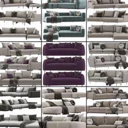 Sofa set 8 3D model