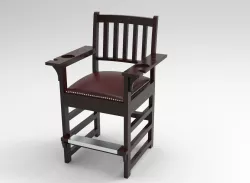 Spectator chair with complete Drawing and Measurements  3D model
