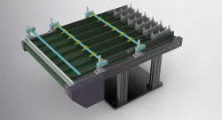 Split belt assembly line 3D model
