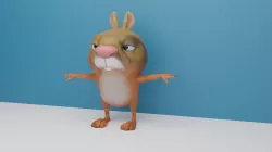 Squirrel cartoon charactor  model 3D model