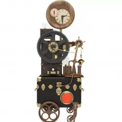 Steampunk clock 3D model