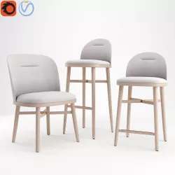 Stellar Works - Bund Dining Chair - Bar Chair  - Bar Chair  3D model