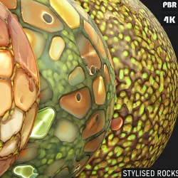Stylised Rocks Tile Texture