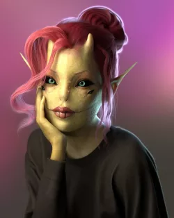 Sweet Alien Girl 3D model