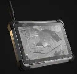 Tablet Phone Military Low-poly 3D model