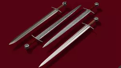 Textured Medieval Sword  Low-poly 3D model