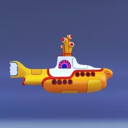 The Yellow Submarine 3D model
