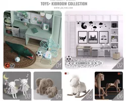 Toys Furniture Kidroom Collection 3D model