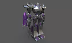 TRANSFORMERS MEGATRON  Low-poly 3D model