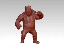 Troll monster Low-poly 3D model