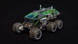 Vehicle Mars Rover 8K TEXTURES Low-poly 3D model