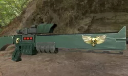 Vindicare assassin exitus rifle Warhammer 40k 3D model