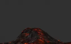 Volcano 3d lowpoly model Texture
