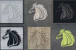 Wall Design Horse Vector  3D model