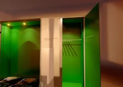 wardrobe and bed design 2 green and white  3D model
