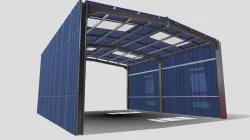 Warehouse Hanger Low-poly 3D model
