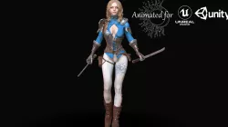 Warrior Rose Low-poly 3D model Low-poly 3D model
