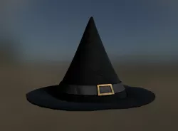 Witches Hat Low-poly 3D model