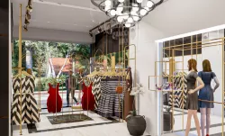 Woman Dresses Fashion Store - Boutique Shop 3D model