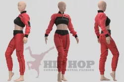 Women Hiphop Jumpsuit - 34 Marvelous Designer and Clo3D 3D model
