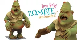 Zombie with animations 3D model