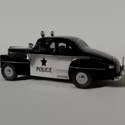 1948 ford police car 3D model