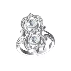 2 Stone Engagement Ring Texture