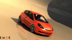 2010 Renault Clio Renault Sport 200 Cup Low-poly 3D model