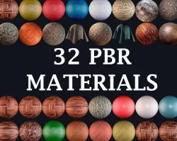 32 PBR Materials bundle Texture