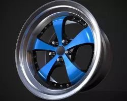 326 Power Yabaking KF Racing Spoke Low-poly 3D model
