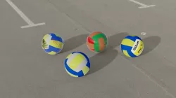 3d models of a volley ball Low-poly 3D model