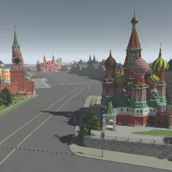 3D Red Square Moscow Russia 3D model