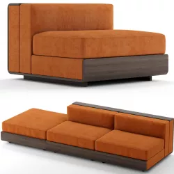 ACERBIS LIFE sofa sectional velvet sofa 3D model
