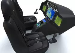 Aircraft Control Panel and Pilot Seats 2 3D model