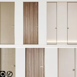 Aladin Swing Mono and Pocket door by Glas Italia 02 3D model