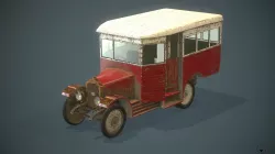 AMO F15 Bus Low-poly 3D model