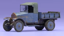 AMO Truck Gravel Low-poly 3D model