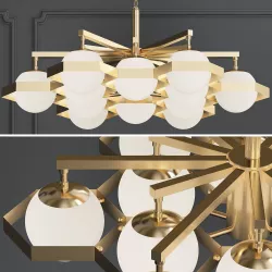ANKE BRASS GLOBE CHANDELIER Low-poly 3D model