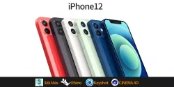 Apple iphone 12 mobile phone 3D model 3D model 3D model 3D model