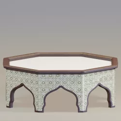  Arabic octagonal table  3D model