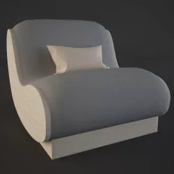 Armchair Dam 3D model