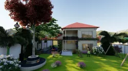 Baghdad house Deck and garden 3D model