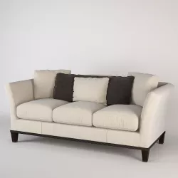 Baker Flared Arm Sofa 3D model